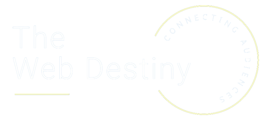 The Web Destiny Logo White